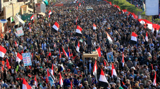 Houthi rally Sanaa