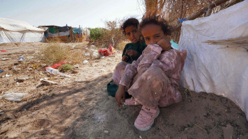 Yemen children camp  - Getty