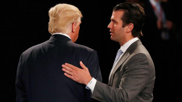 Trump junior and senior - Getty