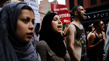 Muslim ban protest - Getty