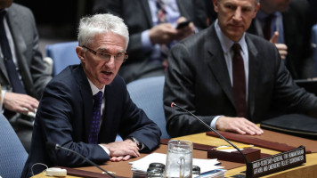 Mark Lowcock at UN [Getty]