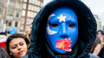 Uighur protest