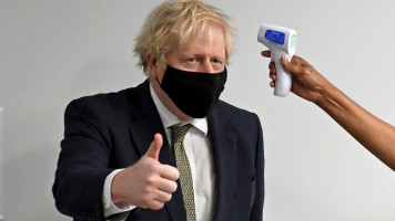 Boris covid test - Getty