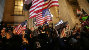 New York Muslim ban protest