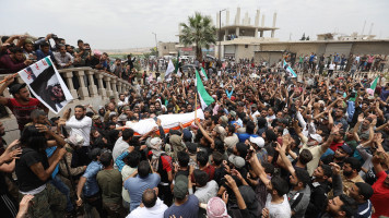 syria sarout funeral