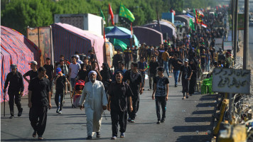 Shiite Muslim pilgrims Karbala -- AFP