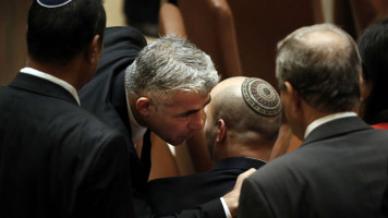 Lapid Bennett (AFP)