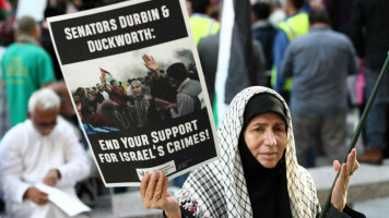 US Palestine protest - ANadolu