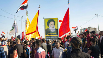 Sistani Iraq protest - AFP