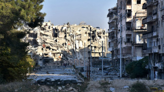 Aleppo destruction [AFP]