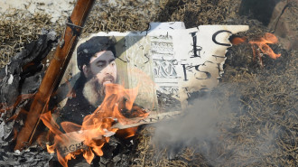 Baghdadi burns AFP