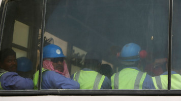 Qatar workers -- AFP