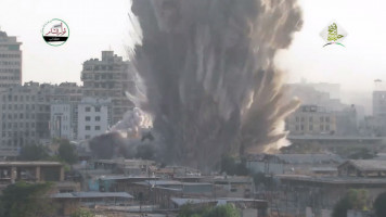 Screen Grab Aleppo bomb blast