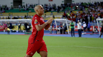 Khazri celebrates pen.