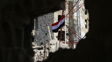 Syria flag Daraa