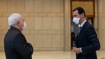 zarif assad coronavirus meeting syria iran