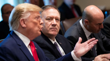 Trump and Pompeo - AFP