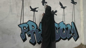 sudan freedom graffiti - anadolu