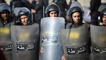 Egyptian police [AFP]