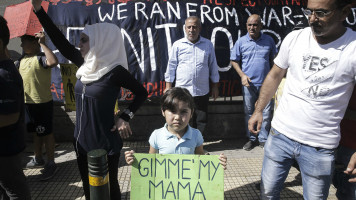 Syrian refugees Athens 