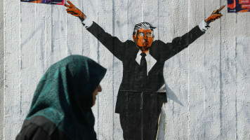 Trump Muslim graffiti - Getty