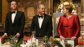 Merkel and Cameron dinner