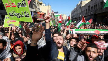 Jordan protest annexation - Getty