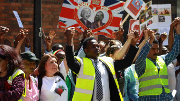 sudan protest london - crowther