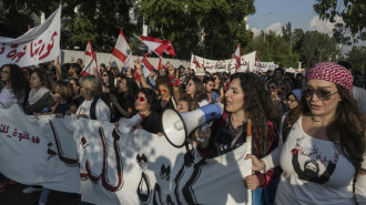 Lebanon protests women - Getty