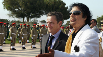 Sarkozy Gaddafi