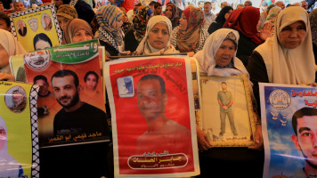 Gaza Palestinian prisoners relatives ANADOLU