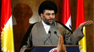 Moqtada al-Sadr gives a press conference