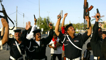 Iraq celebratory gunfire Asia Cup AFP