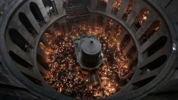 Holy Fire ceremony Jerusalem