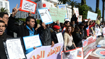 englishsite Moroccan students protests