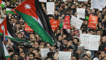 Jordan gas protest - Getty