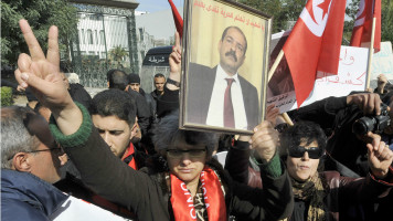 Chokri Belaid protests