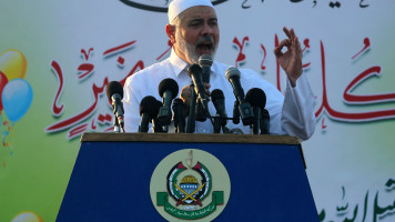 Ismail Haniyeh in his Eid thobe - Getty