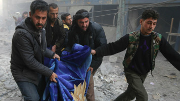 Regime airstrikes hit East Ghouta [Getty]