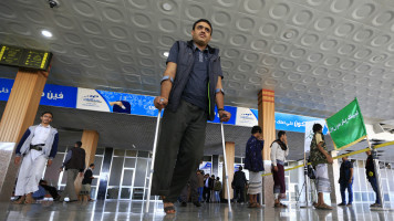 Yemeni wounded rebels -- afp