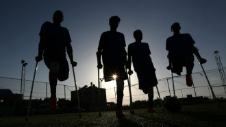 Gaza disabled footballers - ANADOLU