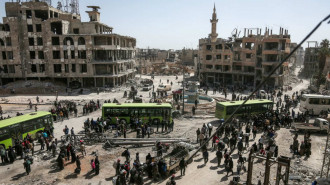 Ghouta Syria evacuations - AFP