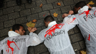 anti sisi protests london Nov 2015 -dont reuse