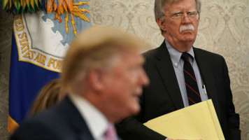 Bolton and Trump - Getty