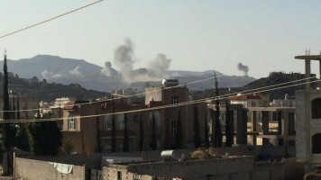 Sanaa airstrikes Yemen ANADOLU