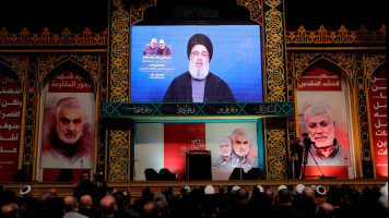 Nasrallah Hezbollah speech - Getty