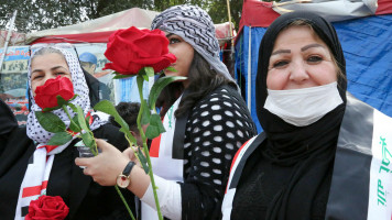 iraq women protester