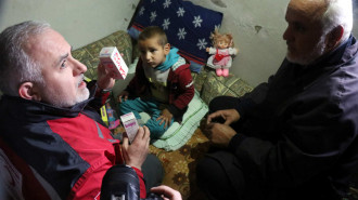 Turkish Red Crescent Employee delivers aid in Afrin