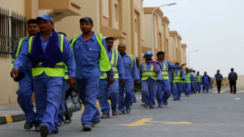 Qatar labourers AFP