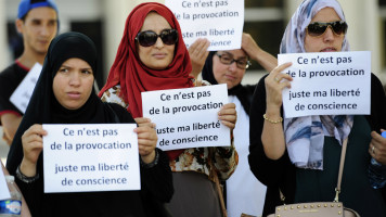 Headscarf hijab -- AFP 